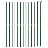 Recinzione Metallica con Flangia Verde 1,6x25 m