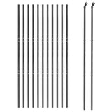 Recinzione Metallica Antracite 1,4x25 m in Acciaio Zincato