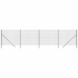 Recinzione Metallica Antracite 1,8x10 m in Acciaio Zincato