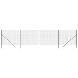 Recinzione Metallica Antracite 1,6x10 m in Acciaio Zincato