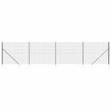 Recinzione Metallica con Picchetti Ancoraggio Antracite 2,2x10m