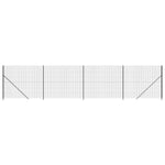 Recinzione Metallica con Flangia Antracite 2x10 m