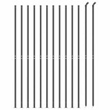 Recinzione Metallica con Flangia Antracite 2x25 m