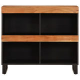 Credenza 85x33x75 cm in Legno Massello di Acacia
