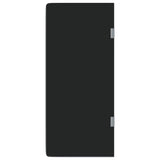 Schermo Orinatoio Parete Privacy Nero 90x40 cm Vetro Temperato