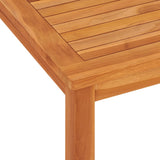 Set da Pranzo per Giardino 5 pz in Legno Massello di Teak