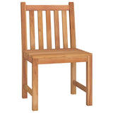 Set da Pranzo per Giardino 5 pz in Legno Massello di Teak