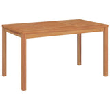 Set da Pranzo per Giardino 5 pz in Legno Massello di Teak