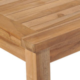 Set da Pranzo per Giardino 3 pz in Legno Massello di Teak