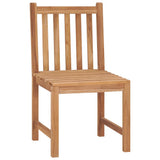 Set da Pranzo per Giardino 4 pz in Legno Massello di Teak