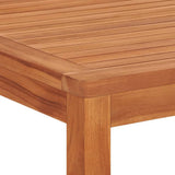 Set da Pranzo per Giardino 4 pz in Legno Massello di Teak