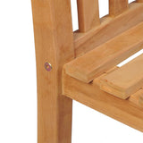 Set da Pranzo per Giardino 5 pz in Legno Massello di Teak