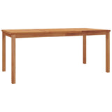 Set da Pranzo da Giardino 7 pz in Legno Massello di Teak
