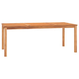 Set da Pranzo da Giardino 7 pz in Legno Massello di Teak