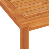 Set da Pranzo per Giardino 9 pz in Legno Massello di Teak