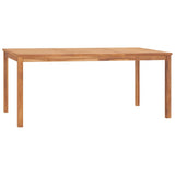 Set da Pranzo per Giardino 3 pz in Legno Massello di Teak