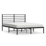 Giroletto con Testiera in Metallo Nero 140x190 cm