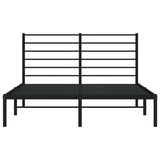 Giroletto con Testiera in Metallo Nero 140x190 cm