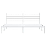 Giroletto con Testiera Metallo Bianco 193x203 cm