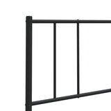 Testiera di Ricambio in Metallo Nero 135 cm