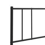 Testiera di Ricambio in Metallo Nero 180 cm