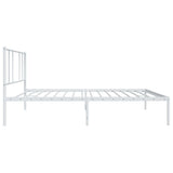 Giroletto senza Materaso con Testiera Metallo Bianco 75x190 cm