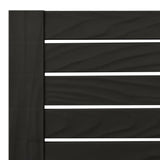 Lettino Prendisole Doppio Nero 155x138x83 cm in Polipropilene