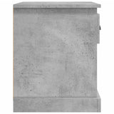 Comodini 2 pz Grigio Cemento 39x39x47,5 cm in Legno truciolato