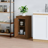Credenza Rovere Marrone 37,5x35,5x67,5 cm in Legno truciolato