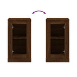 Credenza Rovere Marrone 37,5x35,5x67,5 cm in Legno truciolato