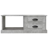 Tavolino Salotto Grigio Cemento 90x50x35 cm Legno truciolato