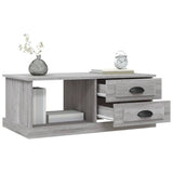 Tavolino da Salotto Grigio Sonoma 90x50x35 cm Legno truciolato