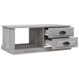 Tavolino da Salotto Grigio Sonoma 90x50x35 cm Legno truciolato