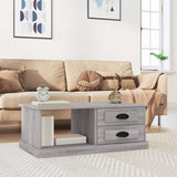 Tavolino da Salotto Grigio Sonoma 90x50x35 cm Legno truciolato