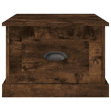Tavolino da Salotto Rovere Fumo 50x50x35 cm Legno truciolato
