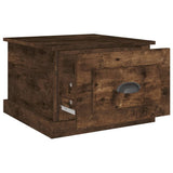 Tavolino da Salotto Rovere Fumo 50x50x35 cm Legno truciolato
