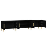 Mobile Porta TV Nero 180x31,5x40 cm in Legno truciolato
