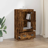 Credenza Rovere Fumo 60x35,5x103,5 cm in Legno truciolato