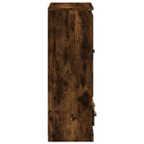 Credenza Rovere Fumo 60x35,5x103,5 cm in Legno truciolato