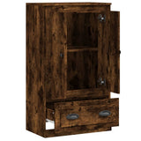 Credenza Rovere Fumo 60x35,5x103,5 cm in Legno truciolato