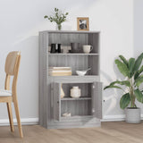 Credenza Grigio Sonoma 60x35,5x103,5 cm in Legno truciolato