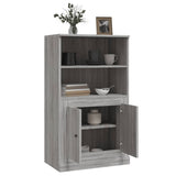 Credenza Grigio Sonoma 60x35,5x103,5 cm in Legno truciolato