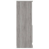 Credenza Grigio Sonoma 60x35,5x103,5 cm in Legno truciolato