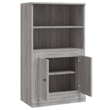 Credenza Grigio Sonoma 60x35,5x103,5 cm in Legno truciolato