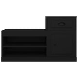 Scarpiera Nera 100x42x60 cm in Legno truciolato