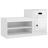 Scarpiera Bianco Lucido 100x42x60 cm in Legno truciolato