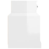Scarpiera Bianco Lucido 100x42x60 cm in Legno truciolato
