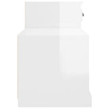 Scarpiera Bianco Lucido 100x42x60 cm in Legno truciolato