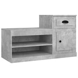 Scarpiera Grigio Cemento 100x42x60 cm in Legno truciolato