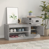 Scarpiera Grigio Cemento 100x42x60 cm in Legno truciolato